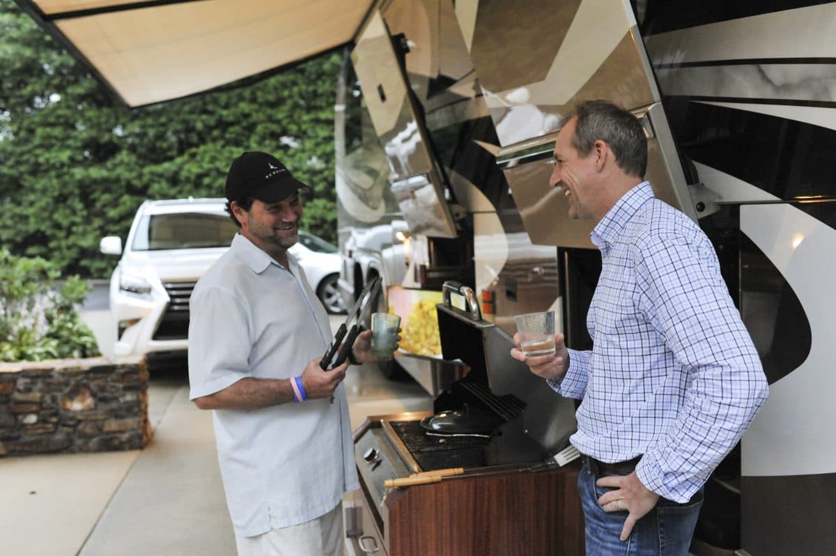 Grilling Outside RV